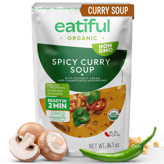 spicy curry soup with coconut cream and champignon muchrooms from eatiful x1
