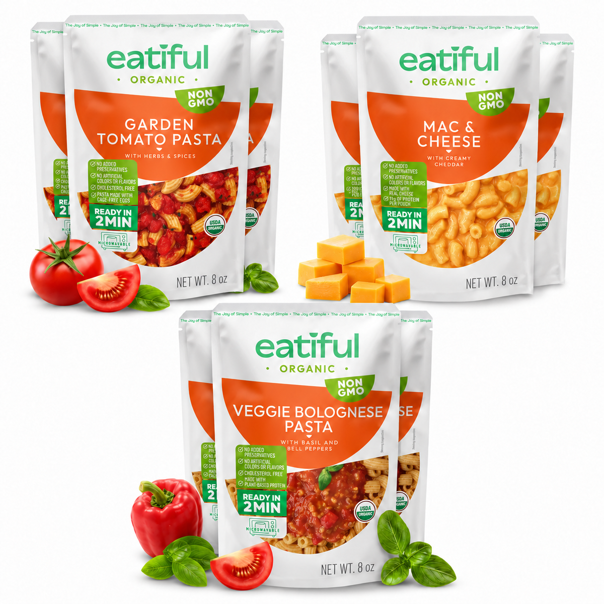 Pasta Meals Discovery Set 3 Flavors (9 Pack)