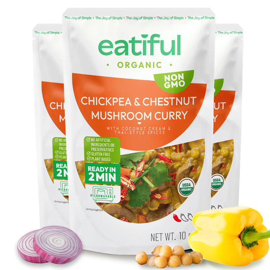 Chickpea & Chestnut Mushroom Curry Meal